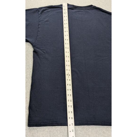 Champion Yale University Blue T-shirt Large Cotton Short Sleeve Distressed - Picture 8 of 10